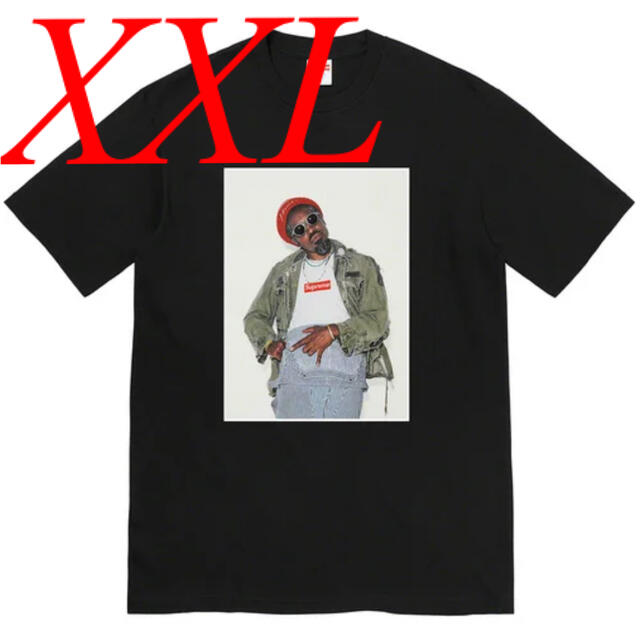 Supreme(シュプリーム)のSupreme Andre 3000 Tee Black XXL メンズのトップス(Tシャツ/カットソー(半袖/袖なし))の商品写真