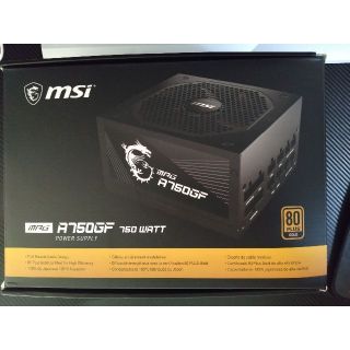 【最終値下げ】MSI MAG A750GF　750W　ATX　GOLD認証　電源(PCパーツ)