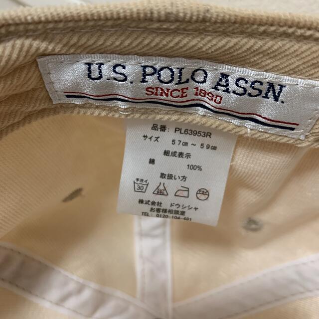 POLO RALPH LAUREN(ポロラルフローレン)の【大特価】U.S. POLO ASSN. キャップ ベージュ　コーデュロイ レディースの帽子(キャップ)の商品写真