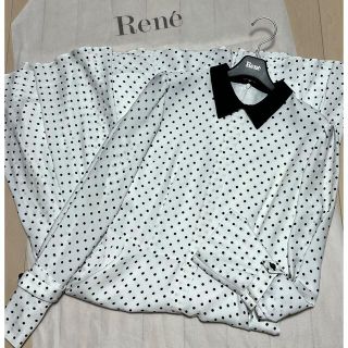 ルネ(René)のsky様　専用☆★  Rene  ルネ　2019年　襟付きドット柄ワンピース(ひざ丈ワンピース)