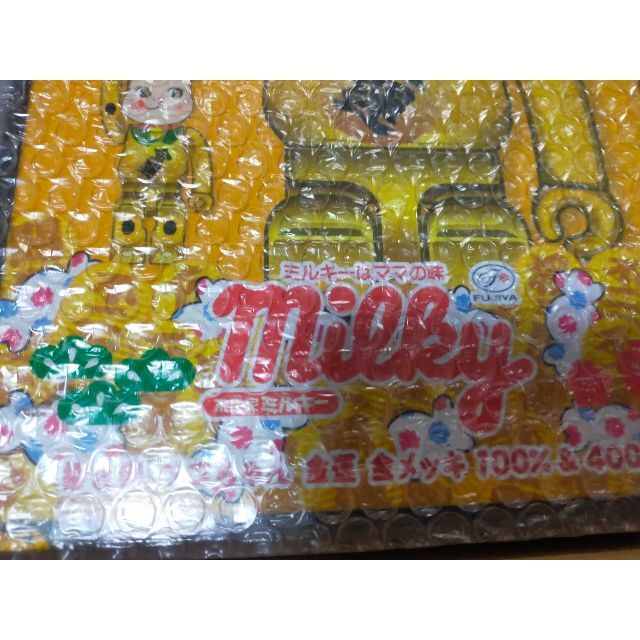 BE@RBRICK 招き猫 ペコちゃん 金運 金メッキ 100% & 400% 1
