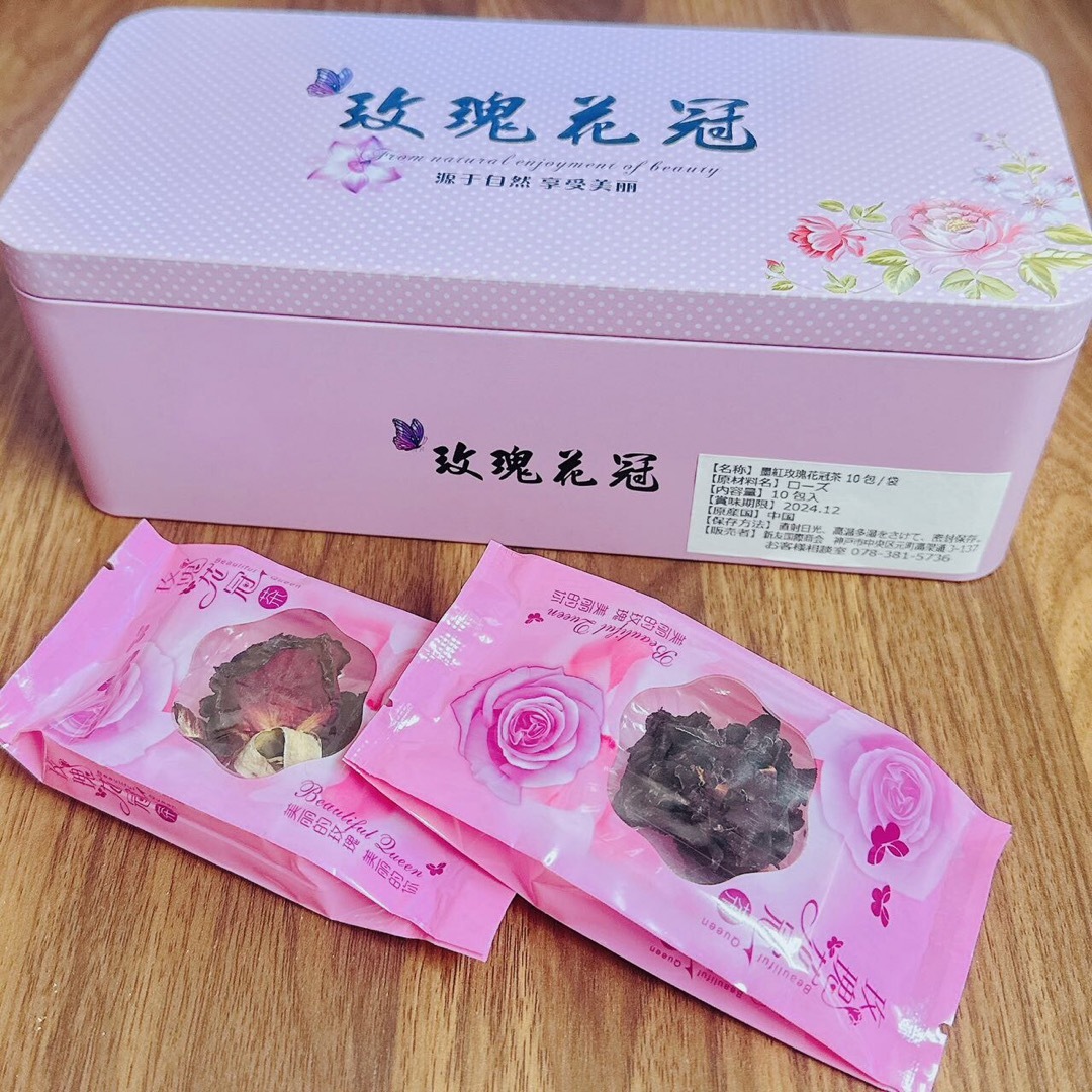 【花茶】墨紅玫瑰花冠茶 10包/袋 食品/飲料/酒の飲料(茶)の商品写真