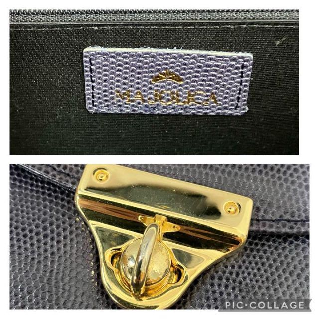 マジョリカ　2way バッグ　リザード　パープル　ゴールド金具　ターンロック レディースのバッグ(ハンドバッグ)の商品写真