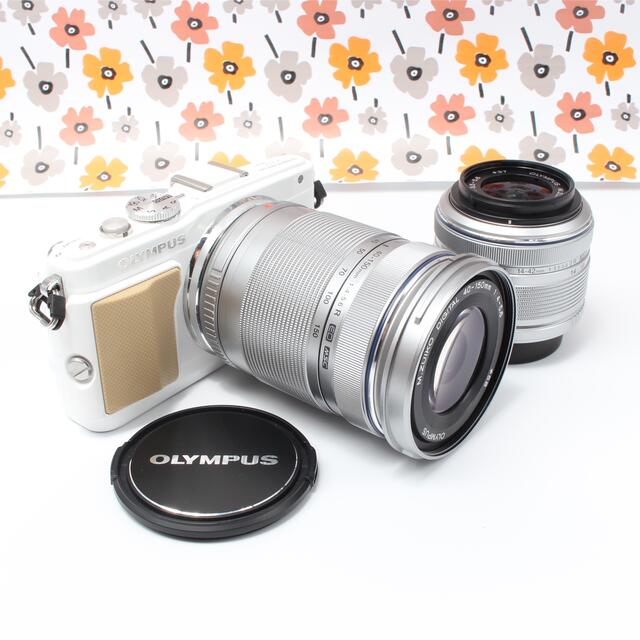 ❤翌朝発送❤️E-PL5 ダブルレンズキット ❤オシャレ 人気 ホワイト-