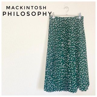 マッキントッシュフィロソフィー(MACKINTOSH PHILOSOPHY)の美品✨マッキントッシュフィロソフィー 花柄ロングプリーツスカート(ロングスカート)