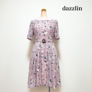 ダズリン(dazzlin)のdazzlin ダズリン フローラルワンピース フレア 美スタイル♡(ひざ丈ワンピース)