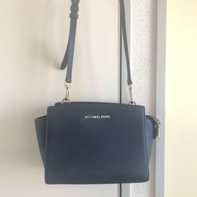 Michael Kors - マイケルコース ネイビーショルダーバッグの通販 by