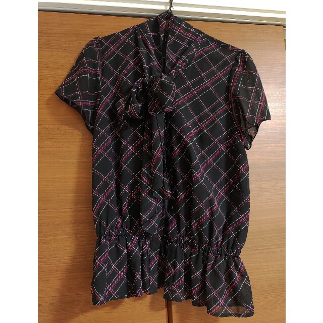 ニッセン(ニッセン)のチェックシャツ レディースのトップス(シャツ/ブラウス(半袖/袖なし))の商品写真