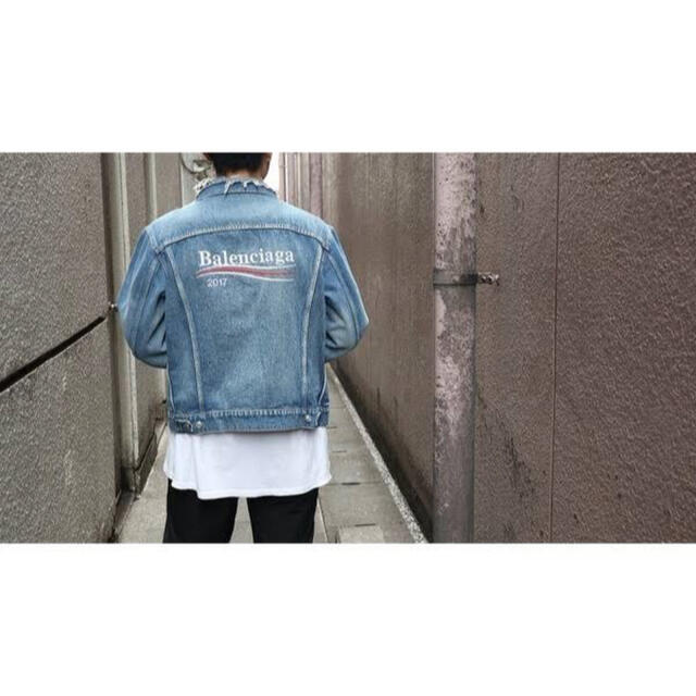 BALENCIAGA キャンペーンロゴ デニムジャケット | artistasebandas.pt