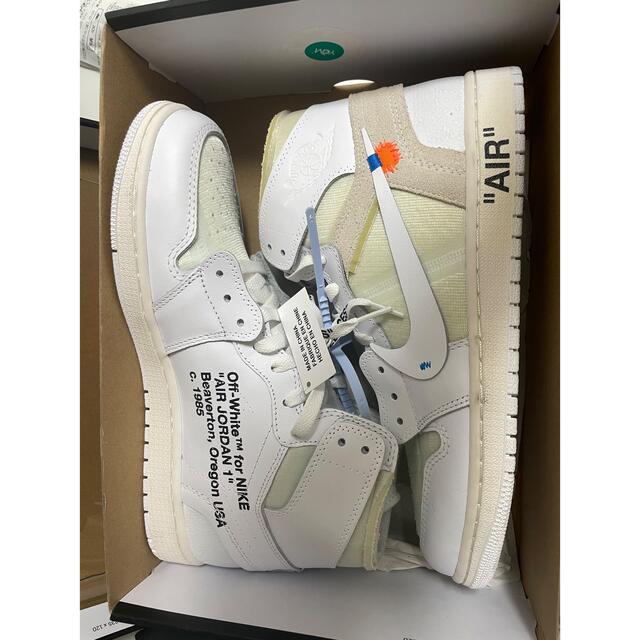 NIKE(ナイキ)のOff-White × Nike Air Jordan 1 Retroホワイト メンズの靴/シューズ(スニーカー)の商品写真