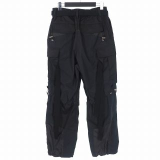 サカイ sacai 20SS 再構築 ドッキング カーゴパンツ ナイロン 0 黒