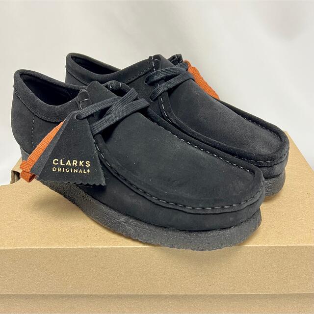 UK8新品未使用品付属品クラークス オリジナルス Wallabee ワラビー Clarks 黒 ロー