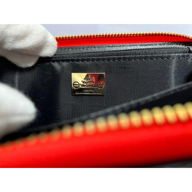 Vivienne Westwood(ヴィヴィアンウエストウッド)のVivienne Westwood エナメル 財布 長財布 赤 黒 レディースのファッション小物(財布)の商品写真