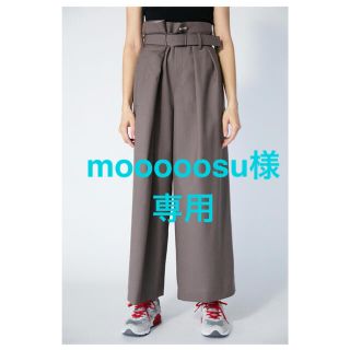 エンフォルド(ENFOLD)の【ENFOLD】ハイツイストWOOL ベルトBIG TROUSERS(カジュアルパンツ)