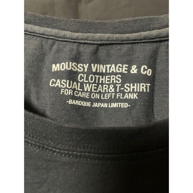 moussy(マウジー)のmoussy       ブラック　tシャツ レディースのトップス(Tシャツ(半袖/袖なし))の商品写真