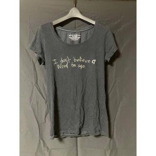 マウジー(moussy)のmoussy       ブラック　tシャツ(Tシャツ(半袖/袖なし))