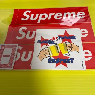 シュプリーム(Supreme)のsupremeステッカーセット、トランプ小1枚(ステッカー（シール）)