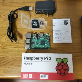 Raspberry Pi 3 Model B 電源コードMicroSD8GB付き