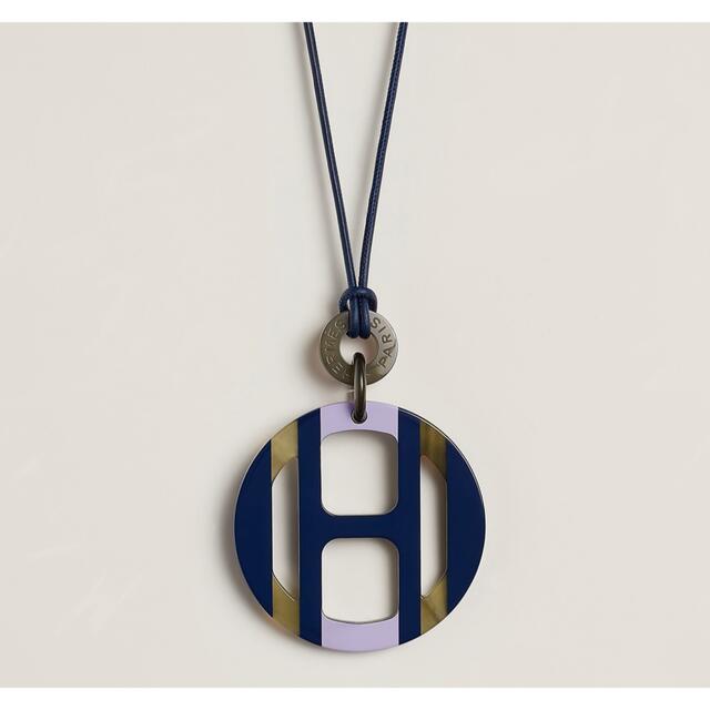 匿名配送!◇HERMES◇エルメス Hエキップ*ペンダント バッファロー