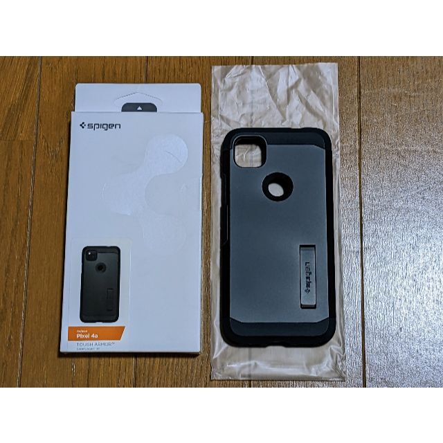 Spigen(シュピゲン)のSpigen Pixel 4a ケース タフ・アーマー ACS01010黒 スマホ/家電/カメラのスマホアクセサリー(Androidケース)の商品写真