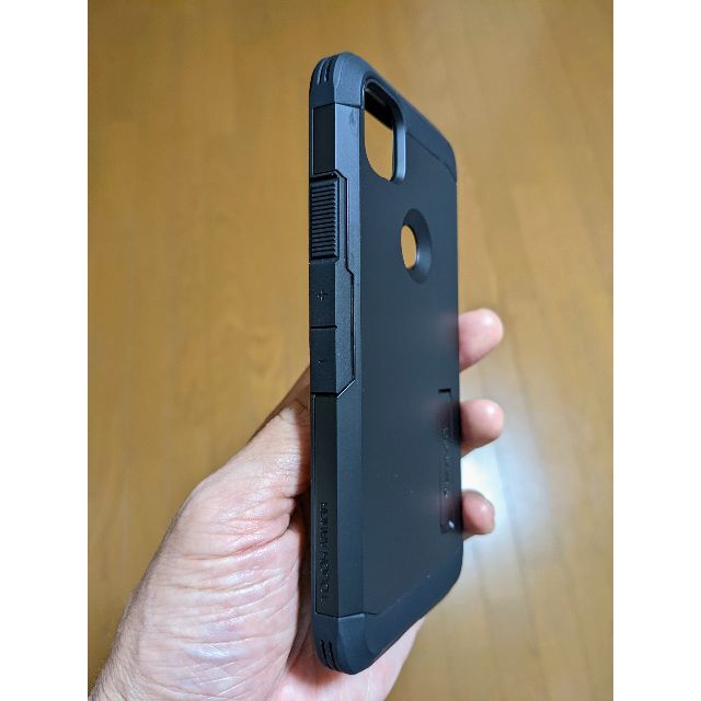 Spigen(シュピゲン)のSpigen Pixel 4a ケース タフ・アーマー ACS01010黒 スマホ/家電/カメラのスマホアクセサリー(Androidケース)の商品写真