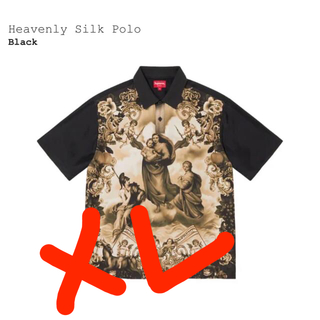 シュプリーム(Supreme)のHeavenly Silk Polo BLACK XL(ポロシャツ)