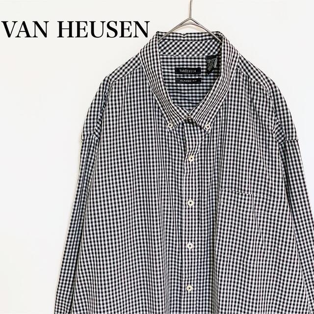 VAN HEUSEN check L/S shirt XXL