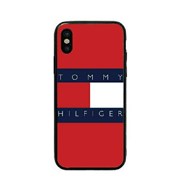 TOMMY HILFIGER(トミーヒルフィガー)のトミーヒルフィガー　ガラスケース　iPhoneケース　 スマホ/家電/カメラのスマホアクセサリー(iPhoneケース)の商品写真