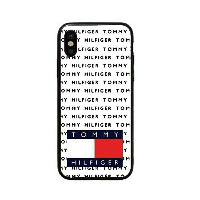 TOMMY HILFIGER(トミーヒルフィガー)のトミーヒルフィガー　ガラスケース　iPhoneケース　 スマホ/家電/カメラのスマホアクセサリー(iPhoneケース)の商品写真