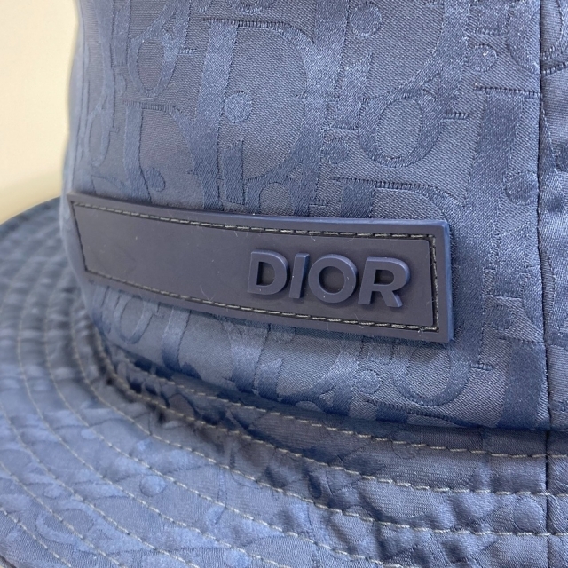 Dior(ディオール)のディオール Dior DIOR AND PARLEY (ディオール & パーレイ)  143J833A0448 オブリーク 帽子 ハット ポリエステル ブルー系 新品同様 レディースの帽子(ハット)の商品写真