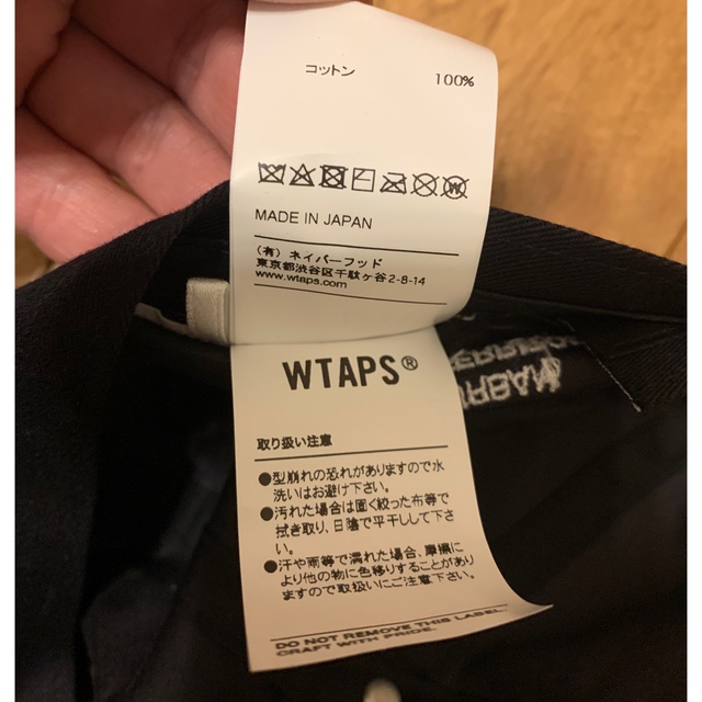 W)taps(ダブルタップス)のwtaps t-6 02 cap cotton satin black メンズの帽子(キャップ)の商品写真