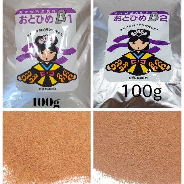 高栄養飼料 おとひめB1 B2 各100g アクアリウム メダカ 熱帯魚 高栄養飼料 おとひめB1 B2 各100g 使い比べ メダカ 熱帯魚 グッピー