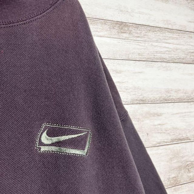 NIKE - 【USA製!!】ナイキ ✈︎刺繍ロゴ モックネック 白タグ ゆるだぼ ...