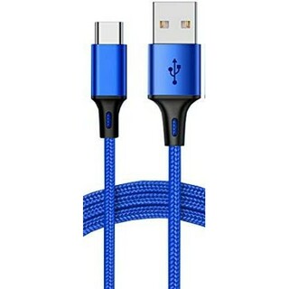 USB Type C ケーブル 青 ブルー 1m(その他)