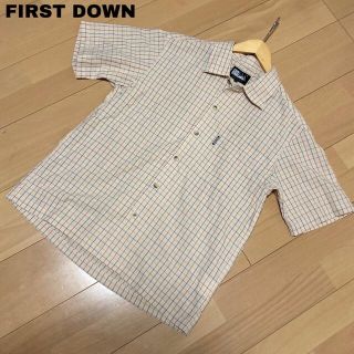 FIRST DOWN  チェック シャツ くすみ マルチカラー(シャツ)