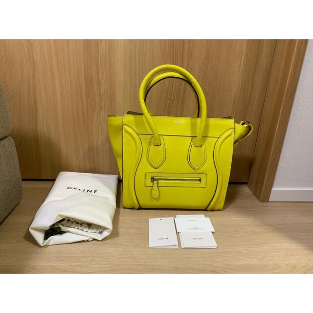 celine(セリーヌ)のセリーヌ　ラゲージ マイクロ /ドラムドカーフスキン レディースのバッグ(ハンドバッグ)の商品写真