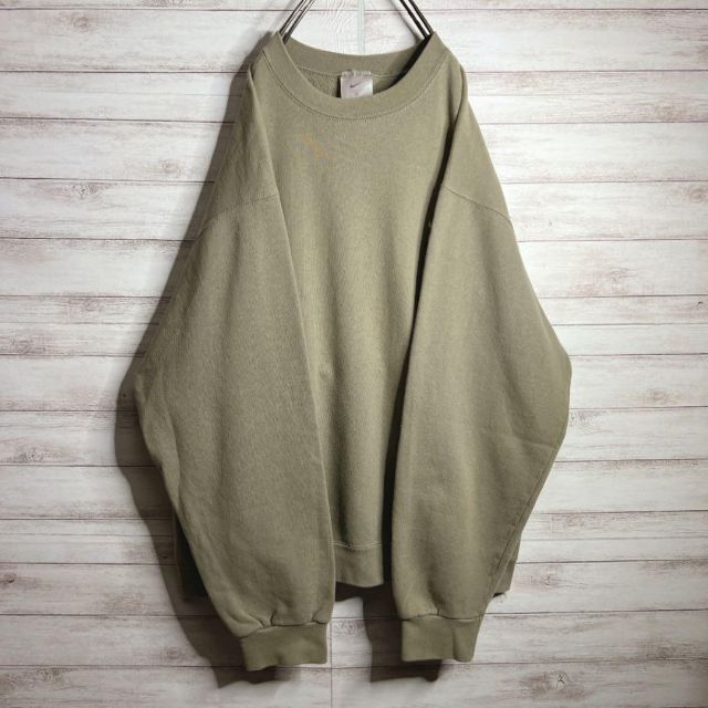 NIKE - 【USA製!!】ナイキ ✈︎刺繍ロゴ ゆるだぼ 裏起毛 スウェット