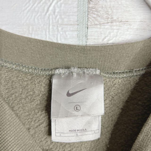 NIKE - 【USA製!!】ナイキ ✈︎刺繍ロゴ ゆるだぼ 裏起毛 スウェット