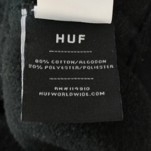 トップス【即完売モデル】HUF　ハフ　プルオーバー　パーカー　刺繍ロゴ　HUFUSA