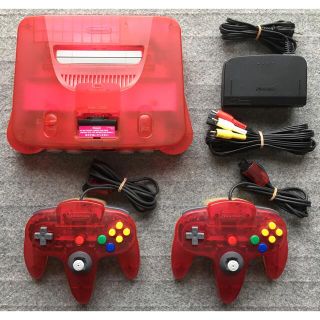 希少・超美品 NINTENDO 64 ニンテンドー セット クリアレッド