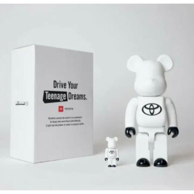 ☆BE@RBRICK TOYOTA トヨタ400% ベアブリック ホワイト www ...