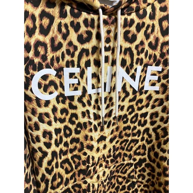 celine(セリーヌ)のCELINE★レア★セリーヌ★レオパード ヒョウ柄 スウェットコットン パーカー メンズのトップス(パーカー)の商品写真