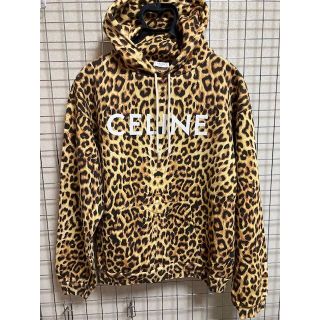 セリーヌ(celine)のCELINE★レア★セリーヌ★レオパード ヒョウ柄 スウェットコットン パーカー(パーカー)