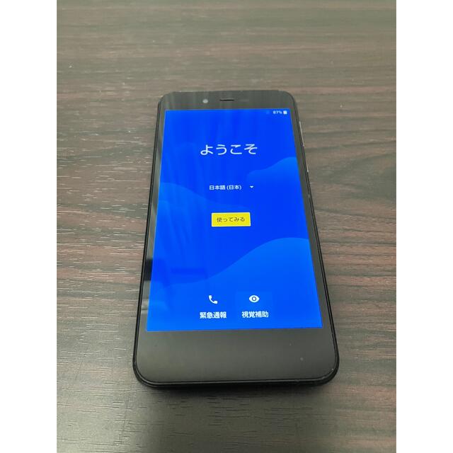 AQUOS(アクオス)のAQUOS sense basic スマートフォン 702SH スマホ/家電/カメラのスマートフォン/携帯電話(スマートフォン本体)の商品写真