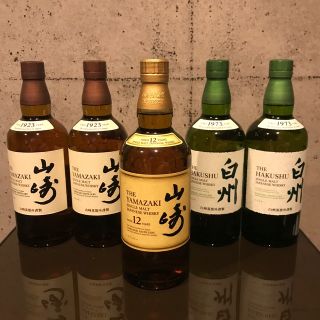 サントリー(サントリー)の山崎12年 山崎NV2本 白州NV2本  5本セット(ウイスキー)