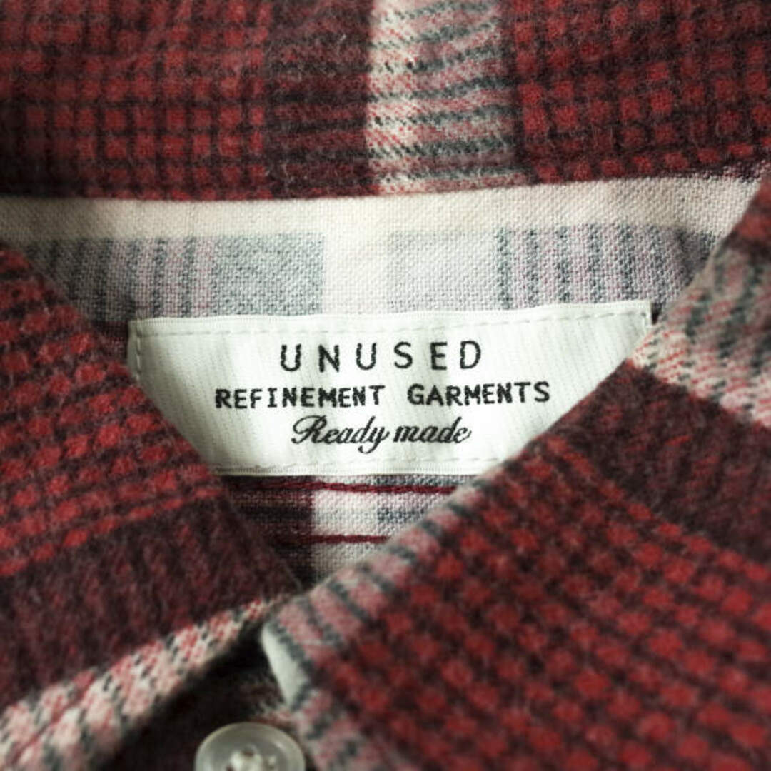 UNUSED - UNUSED アンユーズド 日本製 Cotton Flannel Check Shirt