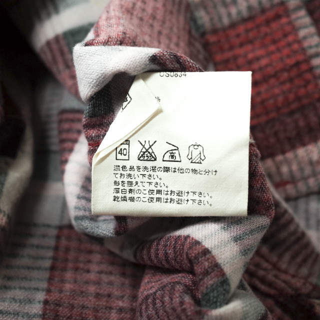UNUSED - UNUSED アンユーズド 日本製 Cotton Flannel Check Shirt