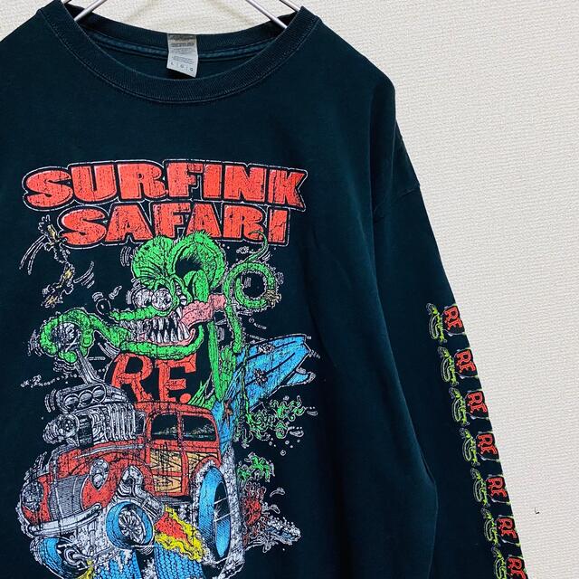 BEAMS(ビームス)のRat Fink big print long sleeve T-shirt メンズのトップス(Tシャツ/カットソー(七分/長袖))の商品写真