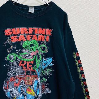 ビームス(BEAMS)のRat Fink big print long sleeve T-shirt(Tシャツ/カットソー(七分/長袖))