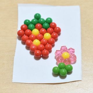 アクアビーズ　いちご🍓　花🌺(その他)